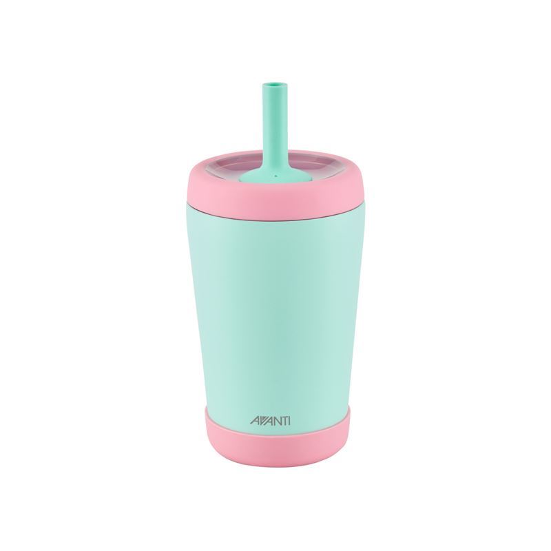 Avanti – YumYum Insulated Tumbler with Silicone Straw Blue/Pink