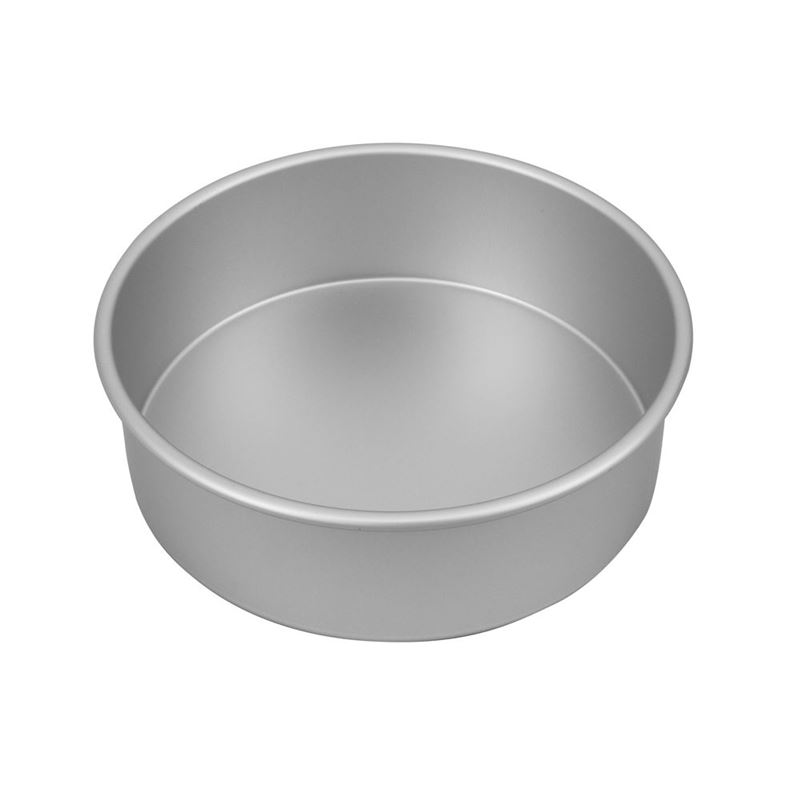 Bakemaster – Silver Anodised Round Cake Pan 22.5×7.5cm