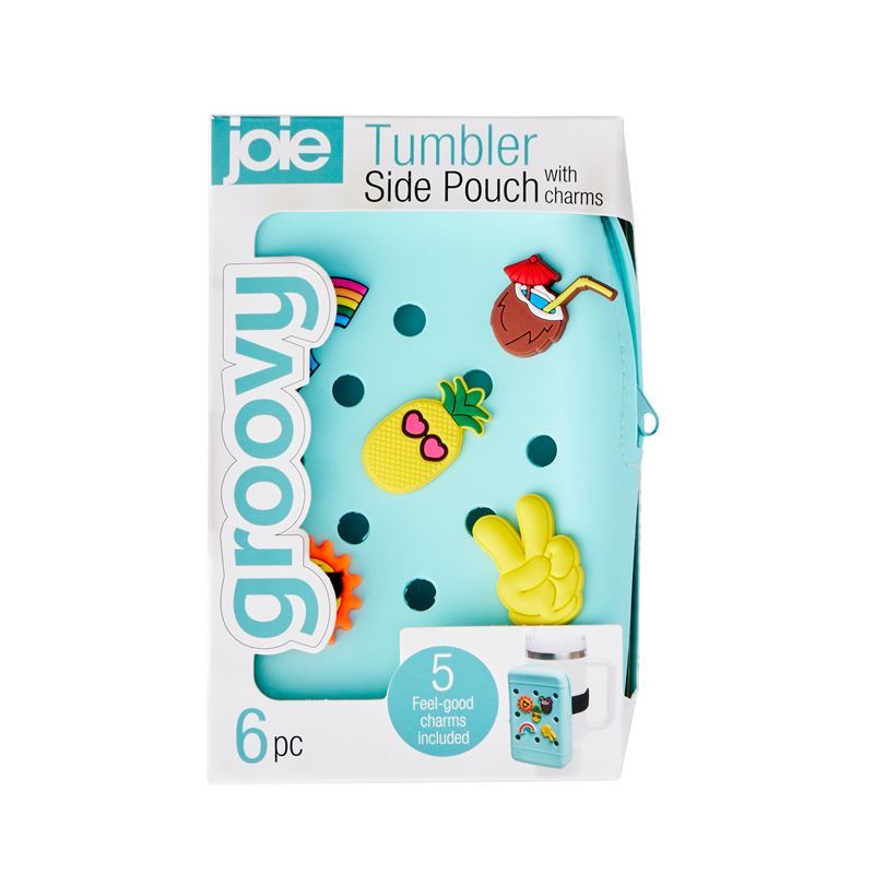 Joie – Groovy Tumbler Side Pouch with Charms Blue