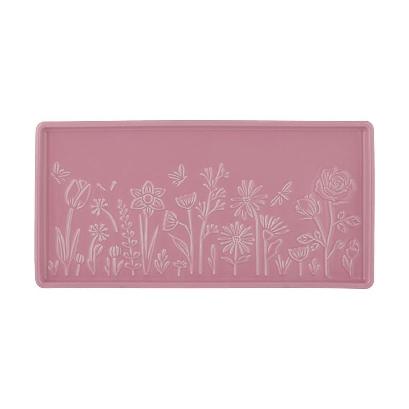 Mason Cash – In the Meadow Stoneware Pink Rectangluar Platter 30x15x2cm