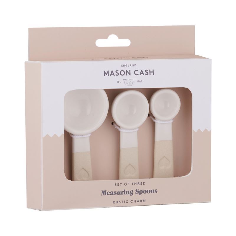 Mason Cash – Rustic Charm Stoneware Set of 3 Measuring Spoons