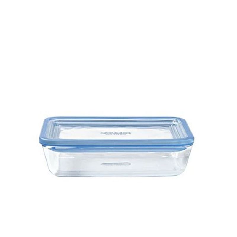 Pyrex – Pure Glass Zero Plastic 800ml Rectangular Storage with Lid 19x14x5cm (Made in France)