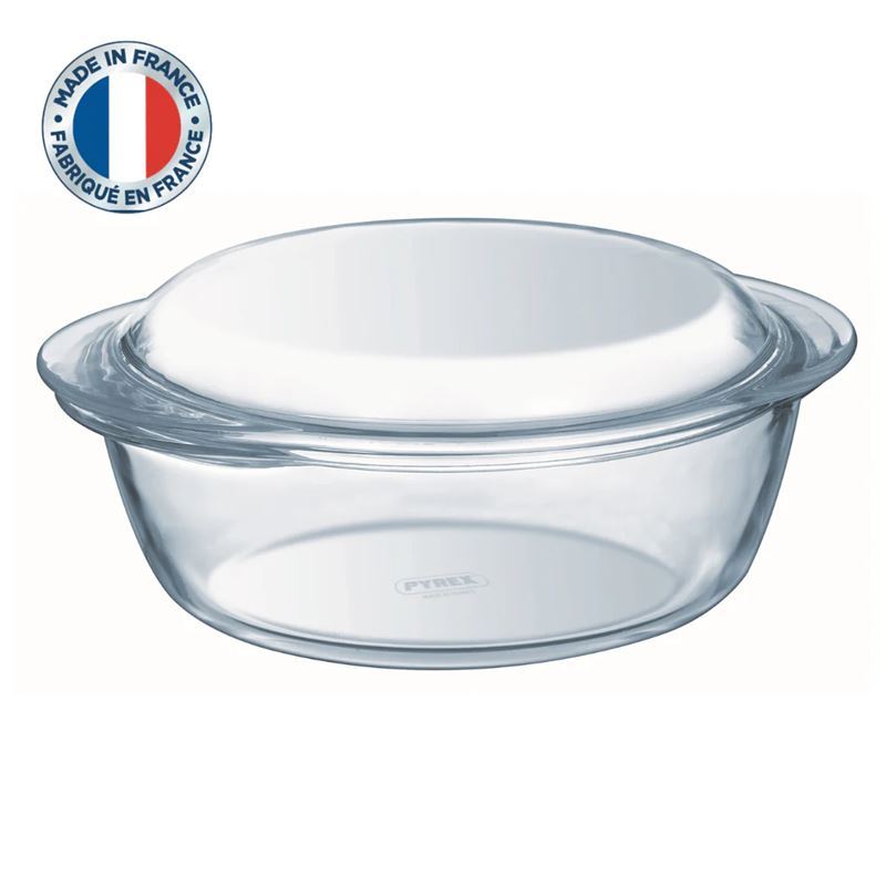 Pyrex – 4-in-1 Essentials Glass Round Casserole 3Ltr (Made in France)