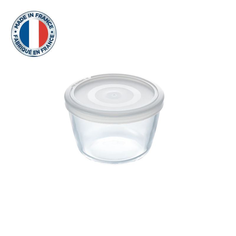 Pyrex – Cook & Freeze 600ml Round Storage Container with Lid 12x8cm (Made in France)