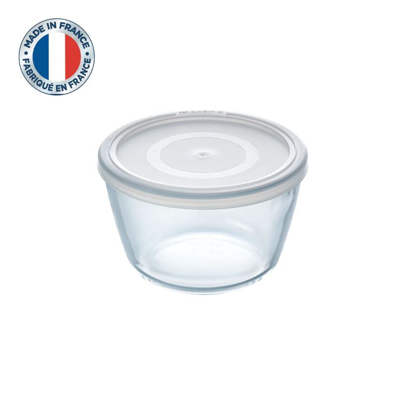 Pyrex – Cook & Freeze 1.1Ltr Round Storage Container with Lid 15x10cm (Made in France)