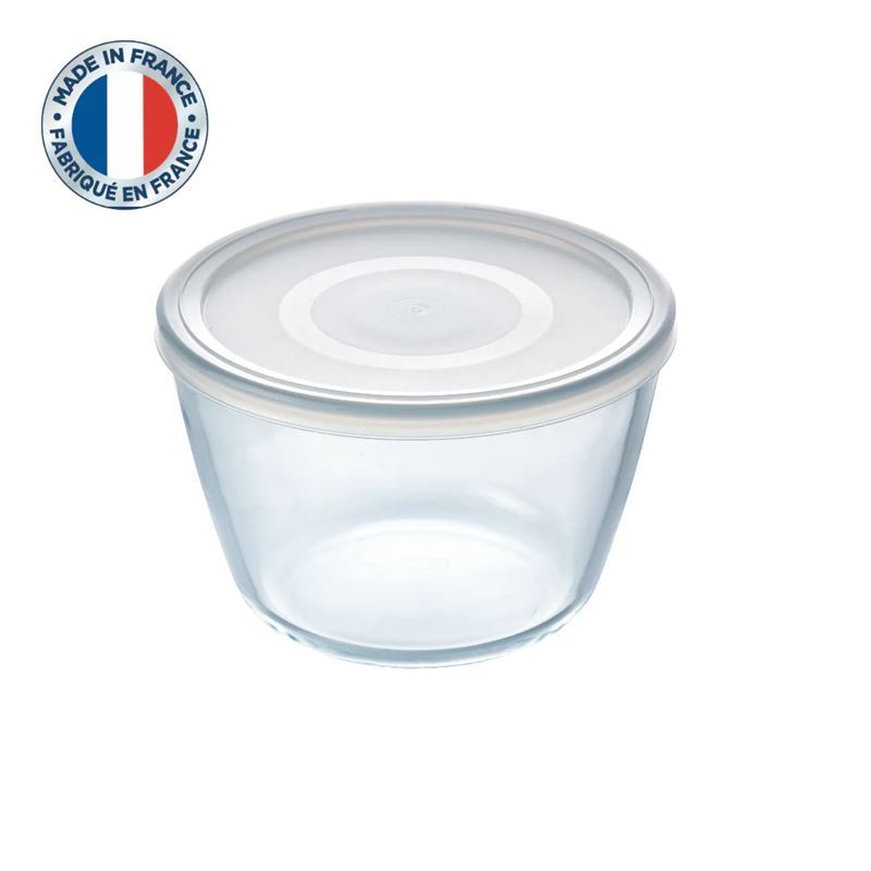 Pyrex – Cook & Freeze 1.6Ltr Round Storage Container with Lid 17x11cm (Made in France)