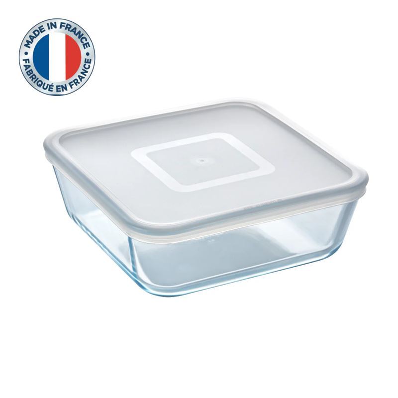 Pyrex – Cook & Freeze 2Ltr Square Storage Container with Lid 20x20x7cm (Made in France)