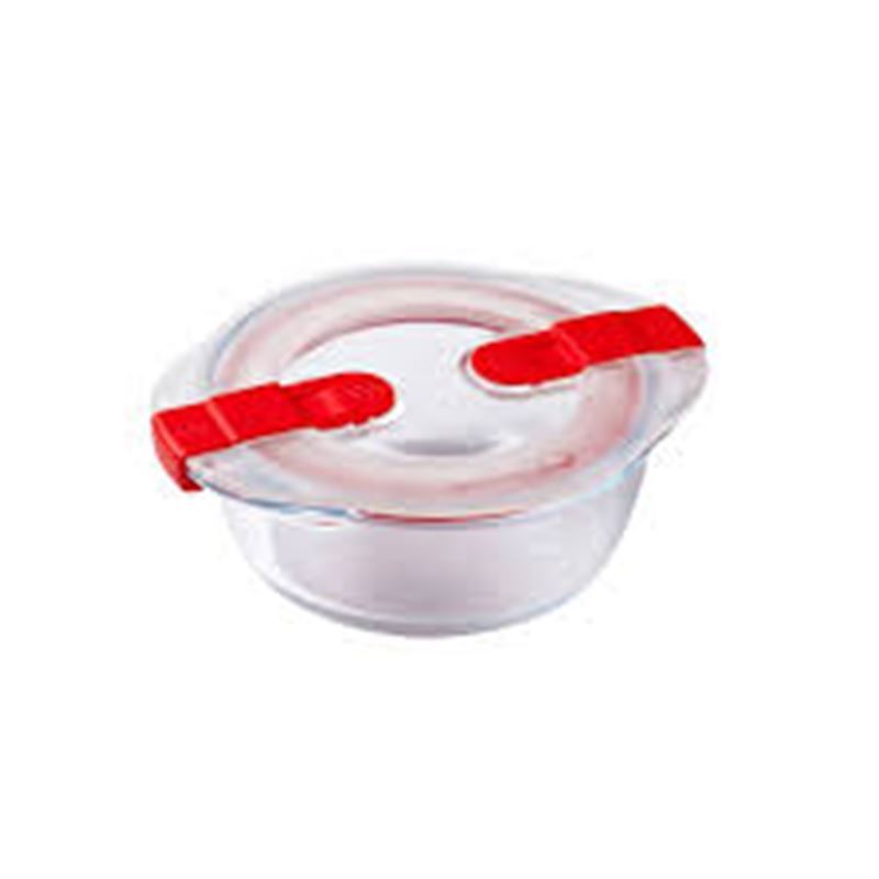 Pyrex – Cook & Heat 300ml Round Storage Container with Lid 14x12x5cm (Made in France)