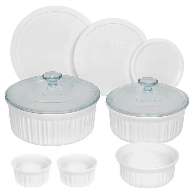 CorningWare French White – 10pc Round Set