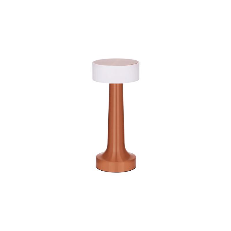 Ambience by tablekraft – Aura LED Cordless Table Lamp 90x205mm Copper