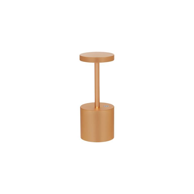 Ambience by tablekraft – Charlotte LED Cordless Table Lamp 200mm Gold
