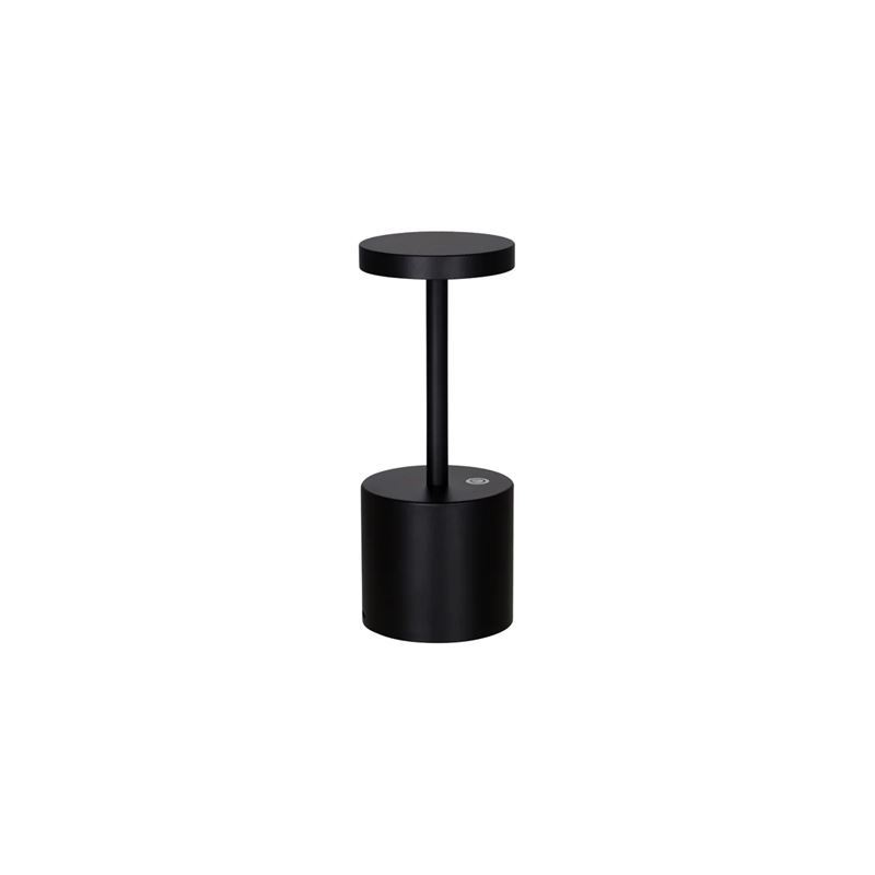Ambience by tablekraft – Charlotte LED Cordless Table Lamp 200mm Black