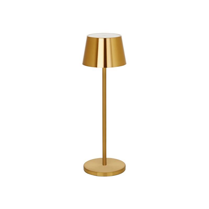 Ambience by tablekraft – Amelia LED Cordless Table Lamp 110x350mm Brass