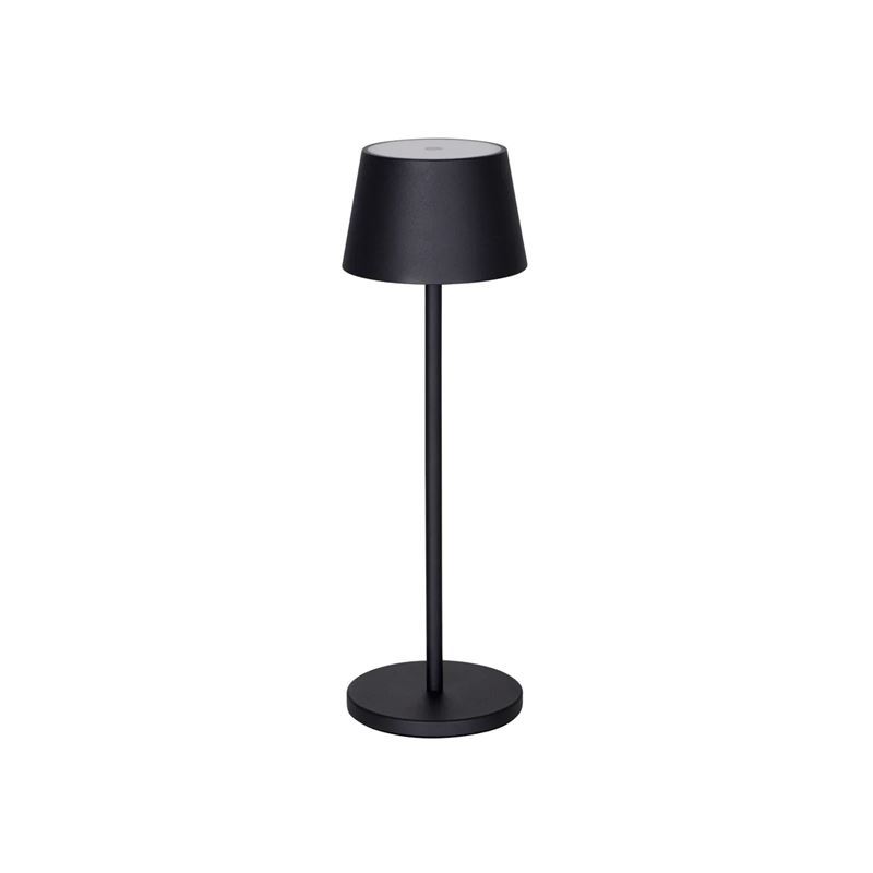 Ambience by tablekraft – Amelia LED Cordless Table Lamp 110x350mm Black