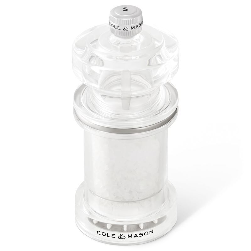Cole & Mason – 675 Design Acrylic Salt Mill 11.8cm