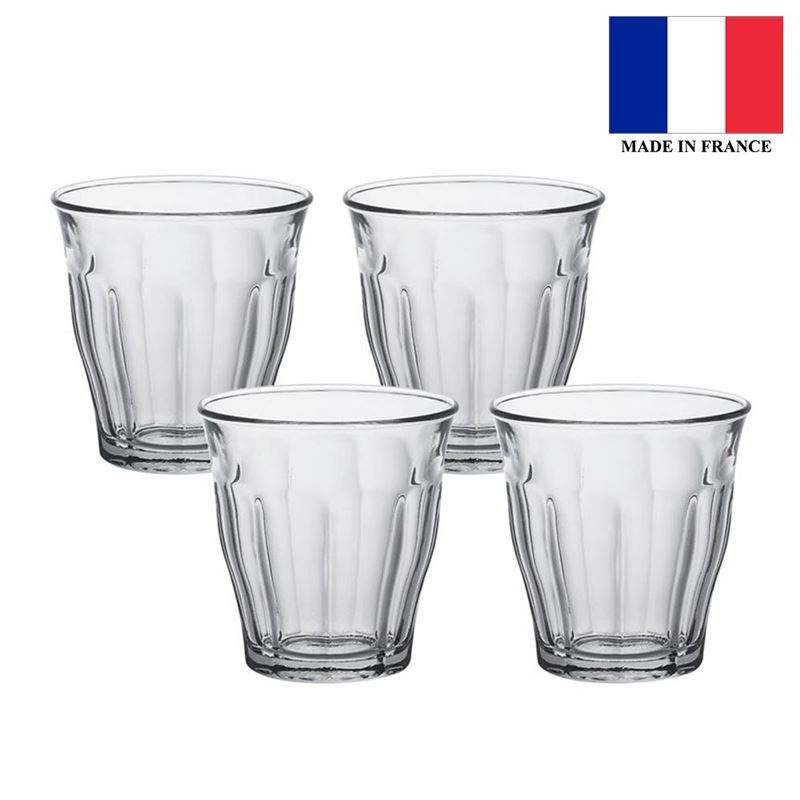 Duralex – Picardie Tempered Glass Tumbler 90ml Set of 4 (Made in France)