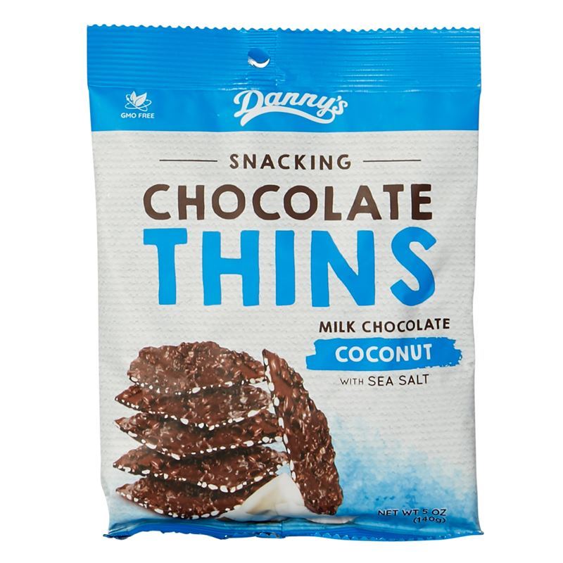 Danny’s Choc Thins – Coconut 140g