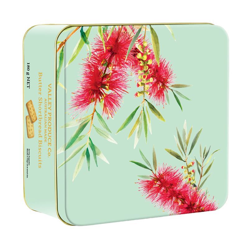 Valley Produce Co. – Butter Shortbread Tin Bottlebrush 180g