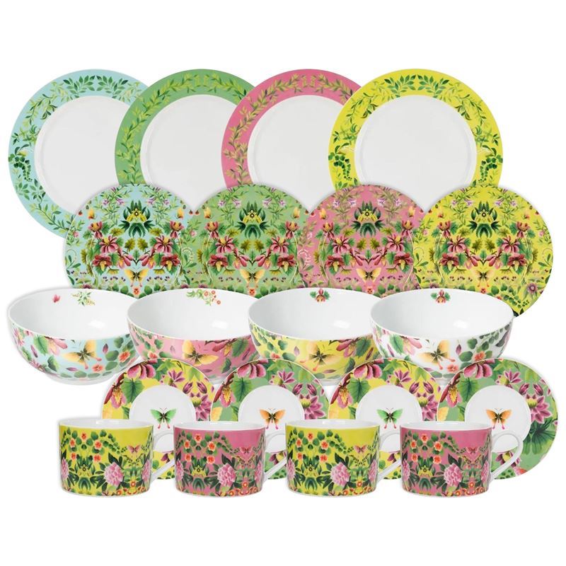 Designers Guild – Ikebana Damask 20pc Dinner Set