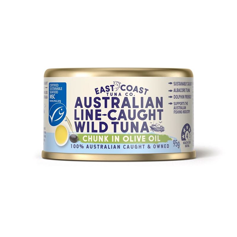 East Coast Tuna Co. – Australian Line Caught Tuna Chunks in Olive Oil 95g