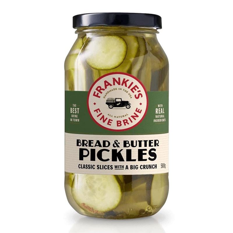 Frankies Fine Brine – Bread & Butter Pickles 500g (Product of the U.S.A)
