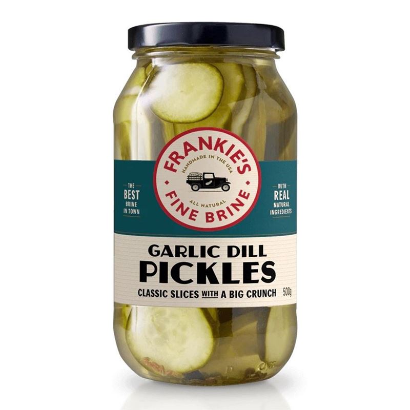 Frankies Fine Brine – Garlic Dill Pickles 500g (Product of the U.S.A)
