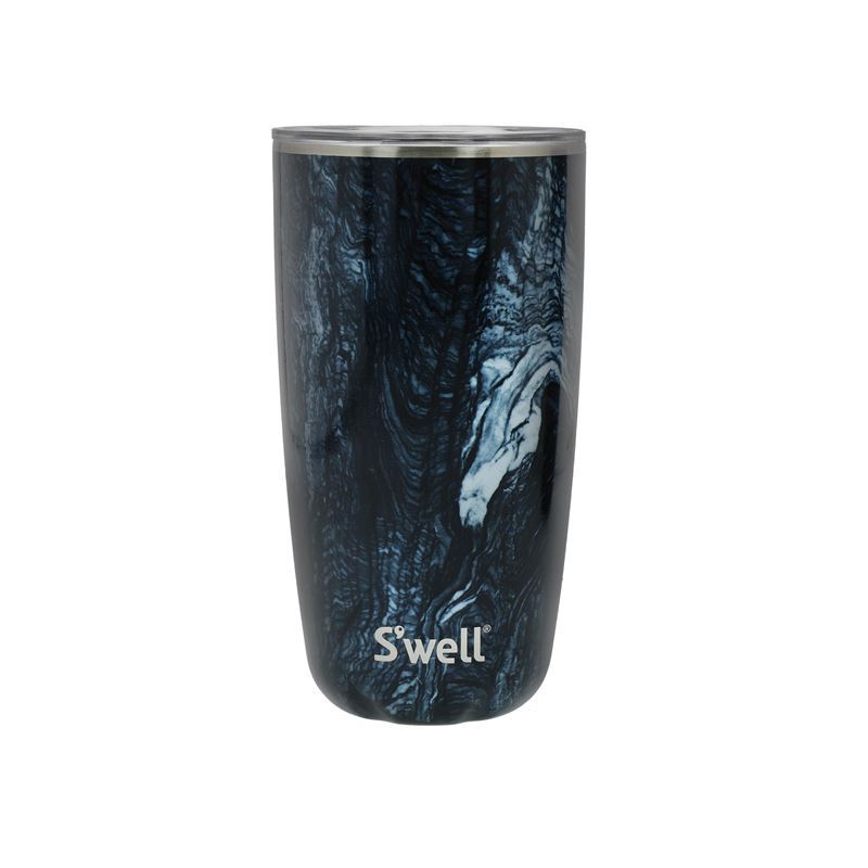 S’well – Pyrite Tumbler with Lid 530ml Marble Blue