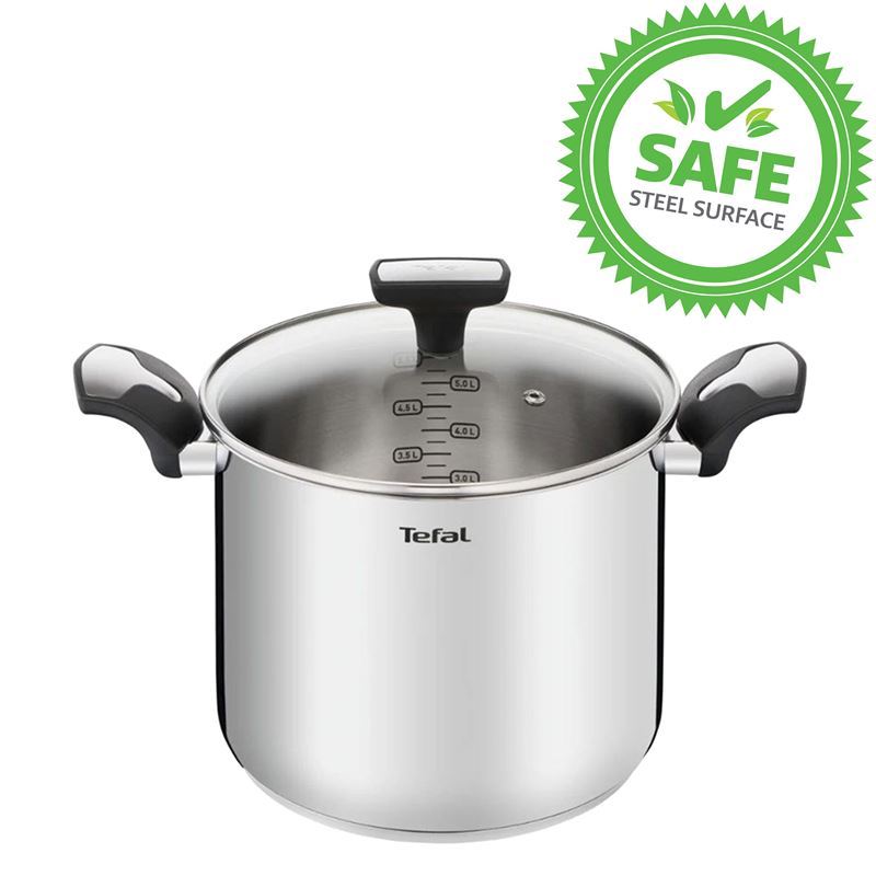 Tefal – Emotion Induction Stainless Steel 22cm Stockpot 6.2Ltr