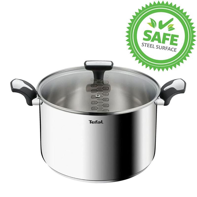 Tefal – Emotion Induction Stainless Steel 28cm Stockpot 9Ltr