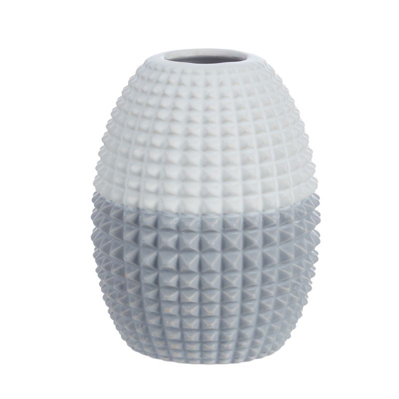 Emporium – Bez Two Tone Vase Grey 10x13cm