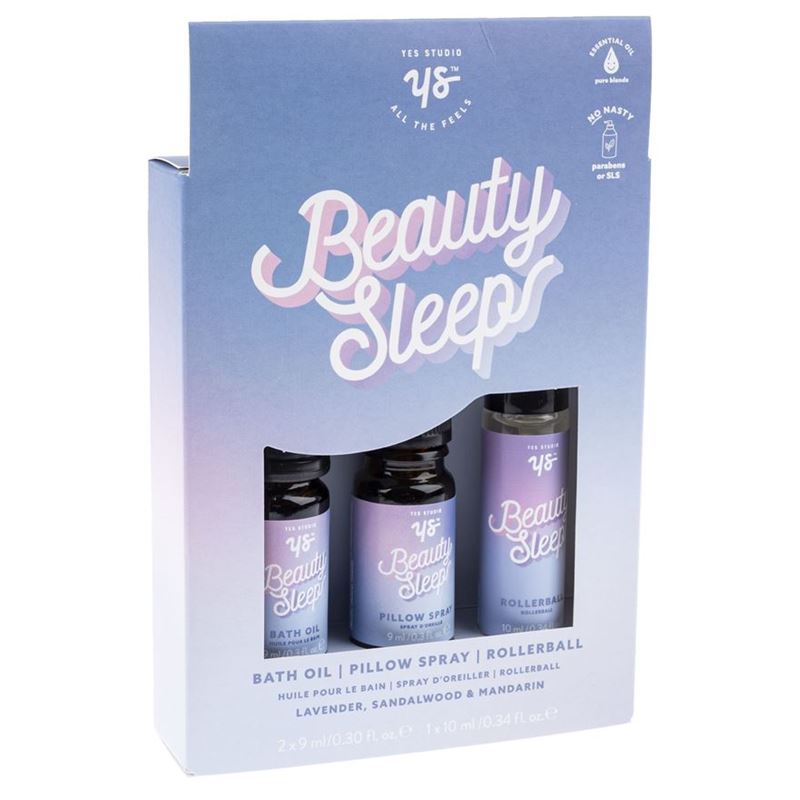 Yes Studio – Beauty Sleep Bath Oil, Pillow Spray and Roller Ball 3pc Set