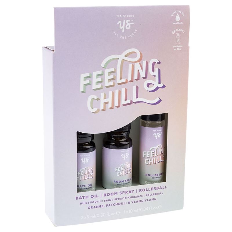 Yes Studio – Feeling Chill Bath Oil, Pillow Spray and Roller Ball 3pc Set