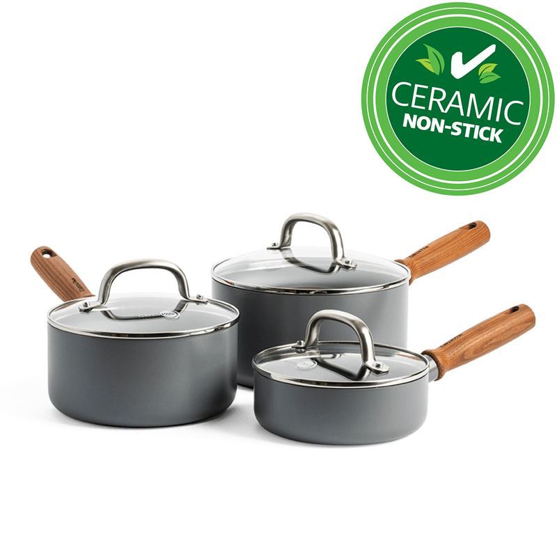 GreenPan – Mayflower Pro Thermolon Infinity CERAMIC Non-Stick Induction 3pc Saucepan Set