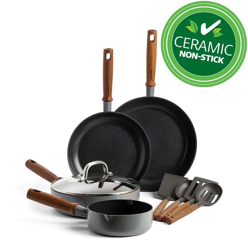GreenPan – Mayflower Pro Thermolon Infinity CERAMIC Non-Stick Induction 4pc Cookware Set with 4 Utensils