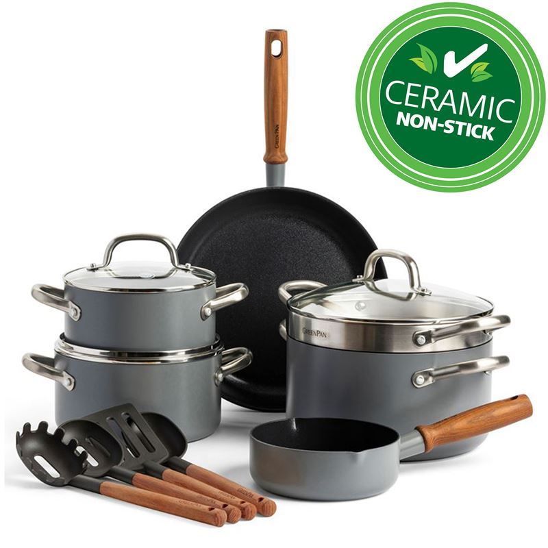 GreenPan – Mayflower Pro Thermolon Infinity CERAMIC Non-Stick Induction 6pc Cookware Set with 4 Utensils
