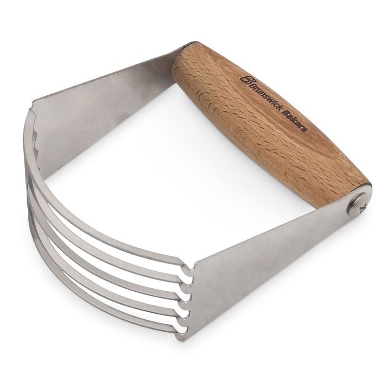 Brunswick Bakers – Dough Blender Stainless Steel with Beechwood Handle
