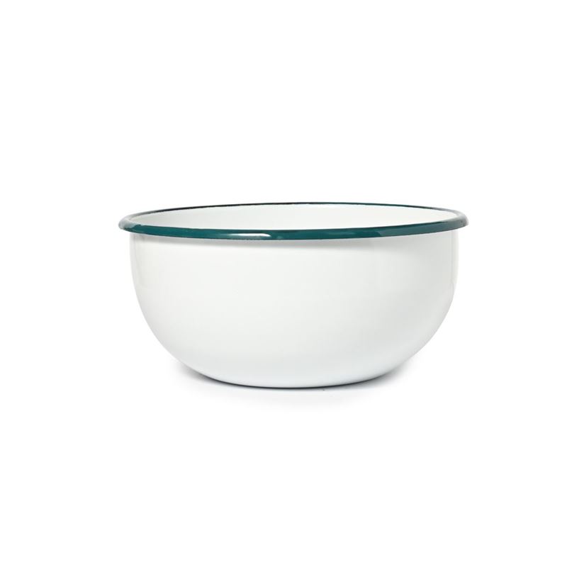 St Clare – White Enamel Mixing Bowl 22cm