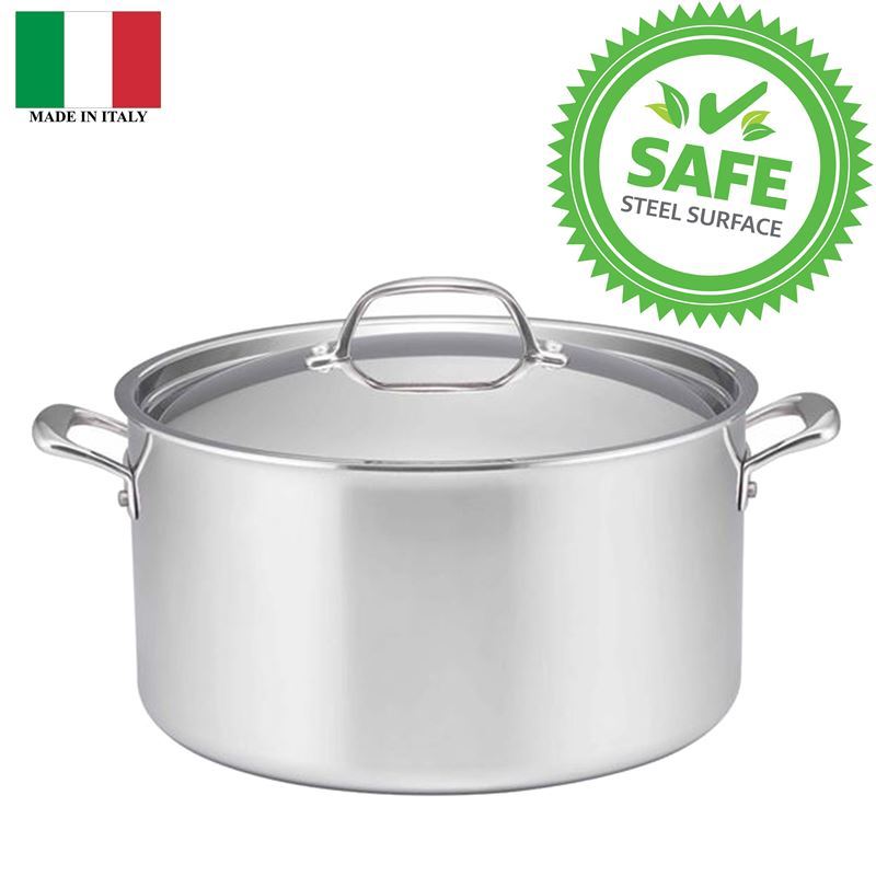 Essteele – Eternita Multi-Clad Stainless Steel 26cm Covered Stockpot 7.6Ltr (Made in Italy)
