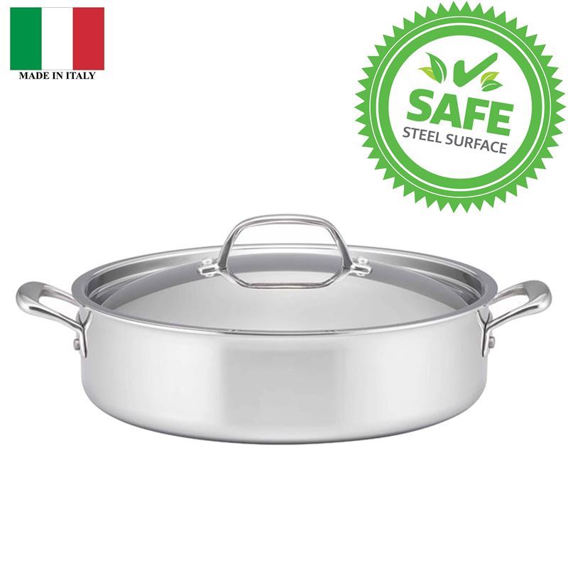 Essteele – Eternita Multi-Clad Stainless Steel 30cm Covered Sauteuse 5.6Ltr (Made in Italy)
