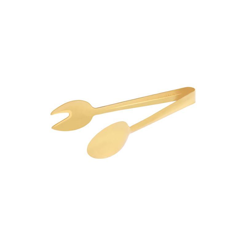 Tablekraft – Round Spoon/Fork Tongs 23cm Gold
