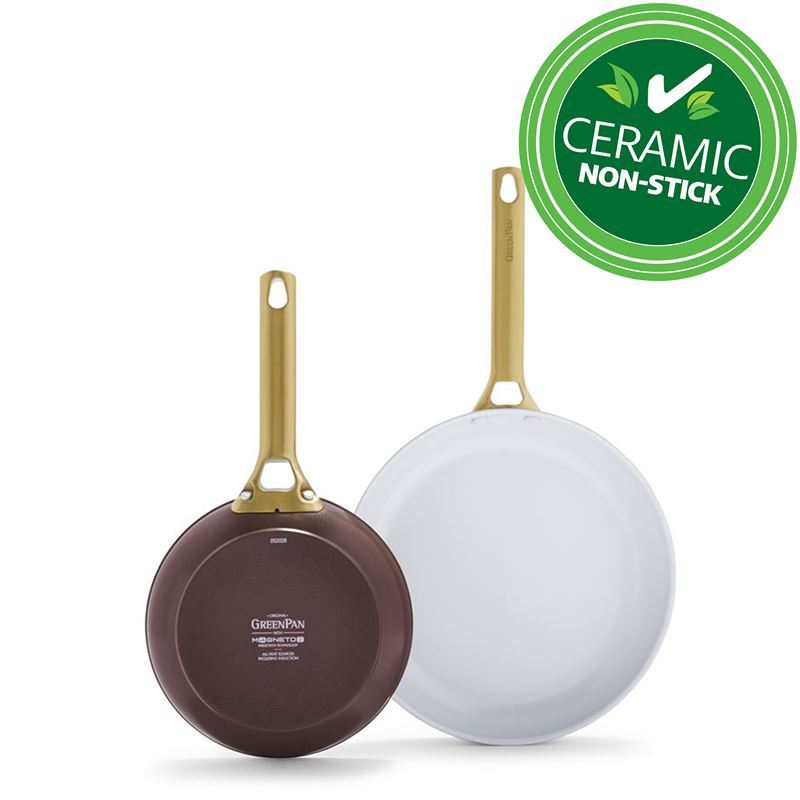 GreenPan – Padova CERAMIC Non-Stick Induction Chocolate Truffle Twin Pack Frypan 20 + 28cm