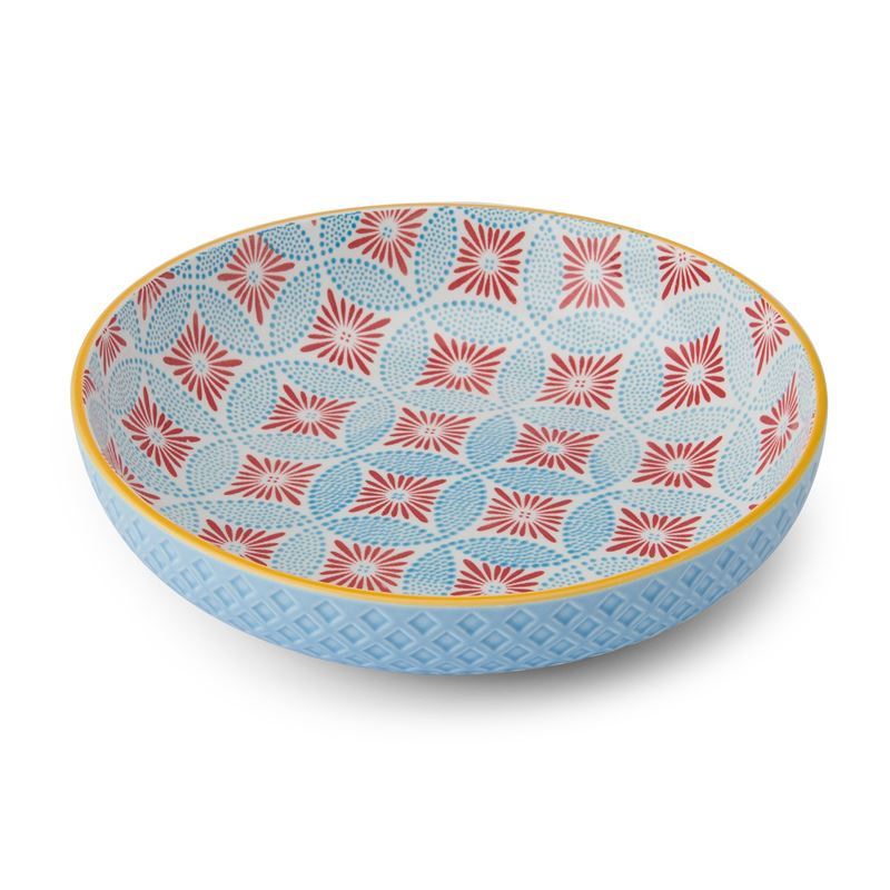 Mikasa – Coupe Pasta Dinner Bowl 21cm Blue Mosaic