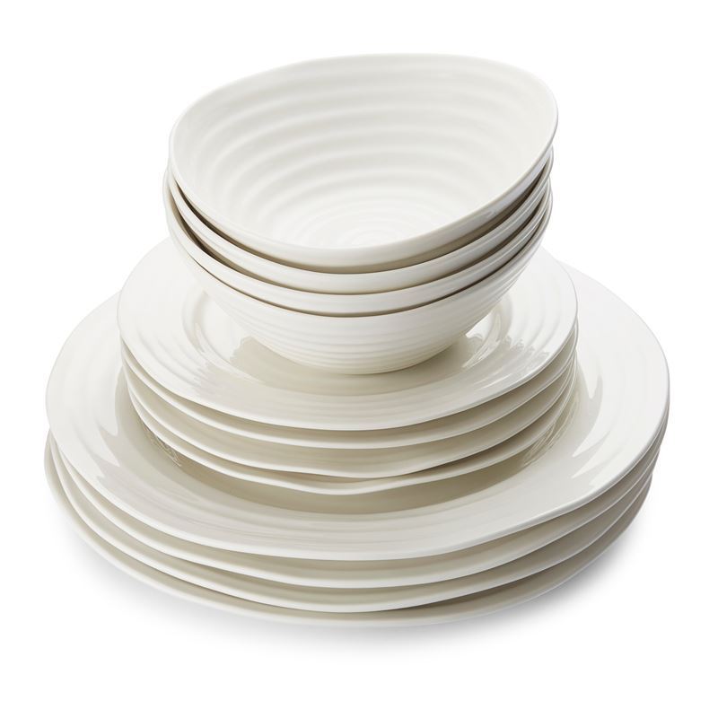 Sophie Conran for Portmeirion – Ice White 12pc Dinner Set in Deluxe Gift Box