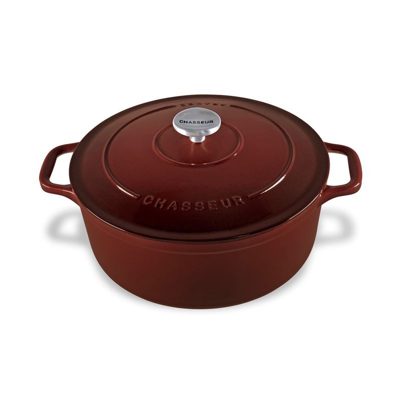 Chasseur Cast Iron – Chocolat Round French Oven 26cm 5Ltr (Made in France)