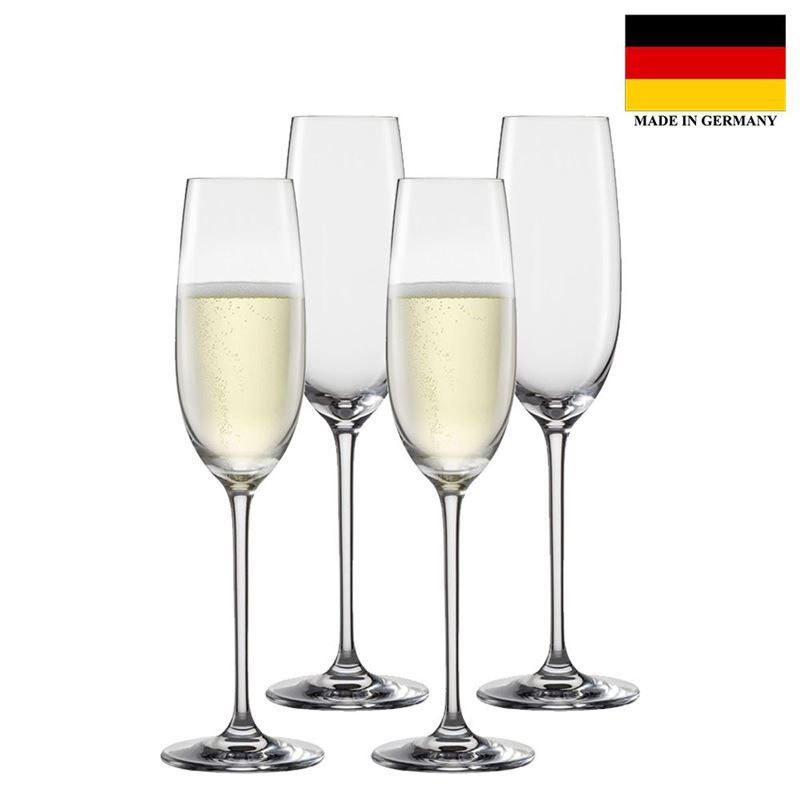 Schott Zwiesel – Vinos Sparkling Wine 238ml with Effervescent Point Set of 4 (Made in Germany)
