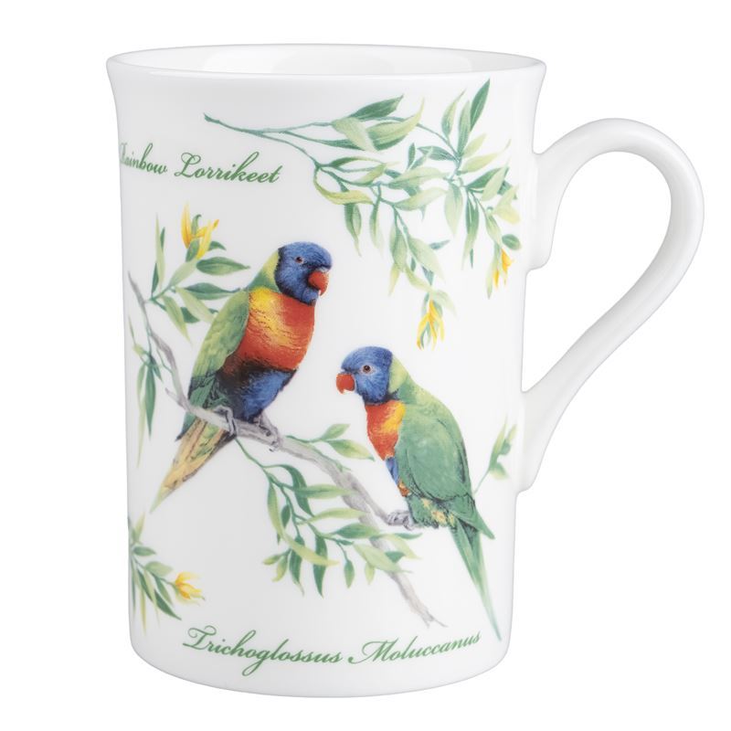 Dan Samuels Australia – Rainbow Lorikeet Fine Bone China Mug 300ml