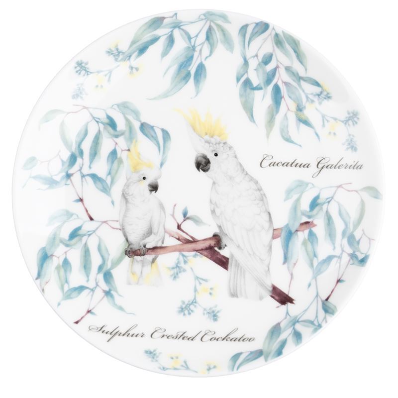 Dan Samuels Australia – Sulphur Crested Cockatoo Fine Bone China Wall Plate 15cm