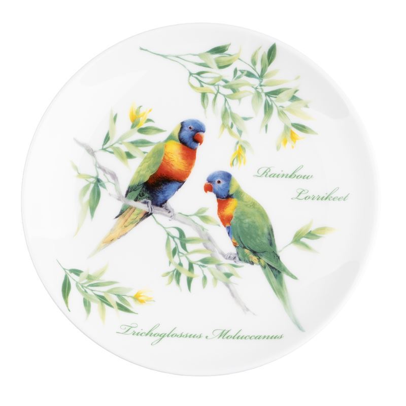 Dan Samuels Australia – Rainbow Lorikeet Fine Bone China Wall Plate 15cm