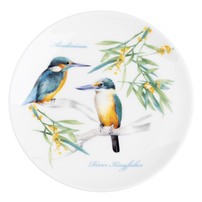 Dan Samuels Australia – River Kingfisher Fine Bone China Wall Plate 15cm