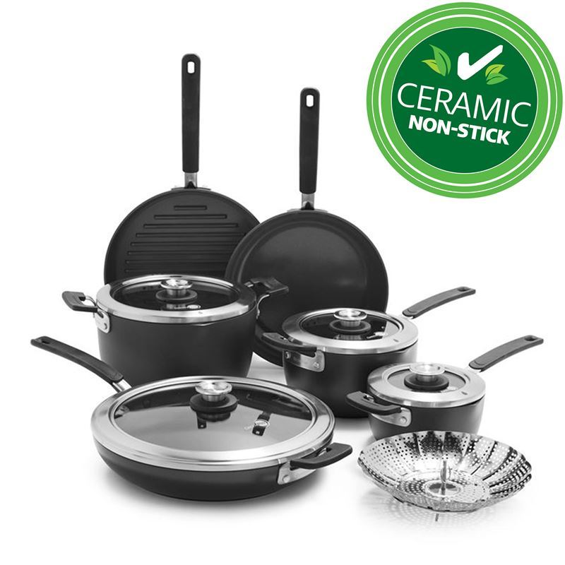 Greenpan – Stackables Thermolon CERAMIC Non-Stick 7pc Cookware Set